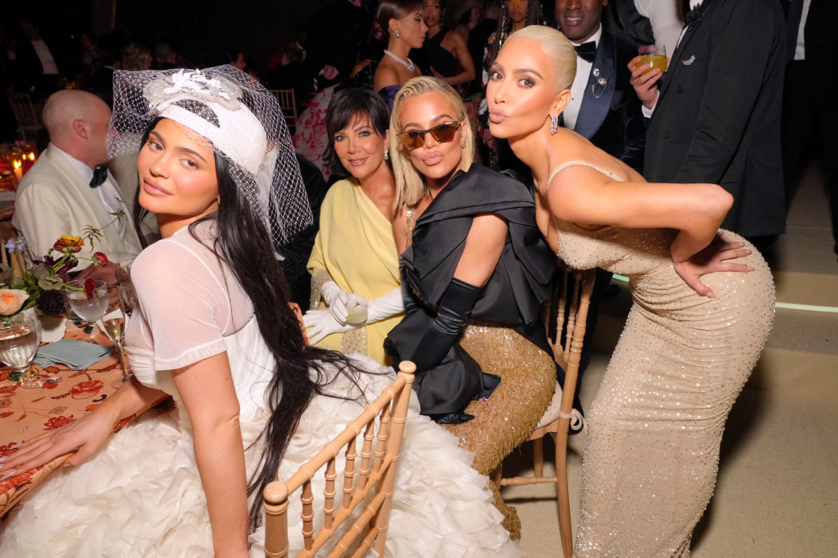 The Kardashians stars Kylie Jenner, Kris Jenner, Khloé Kardashian and Kim Kardashian attend The 2022 Met Gala