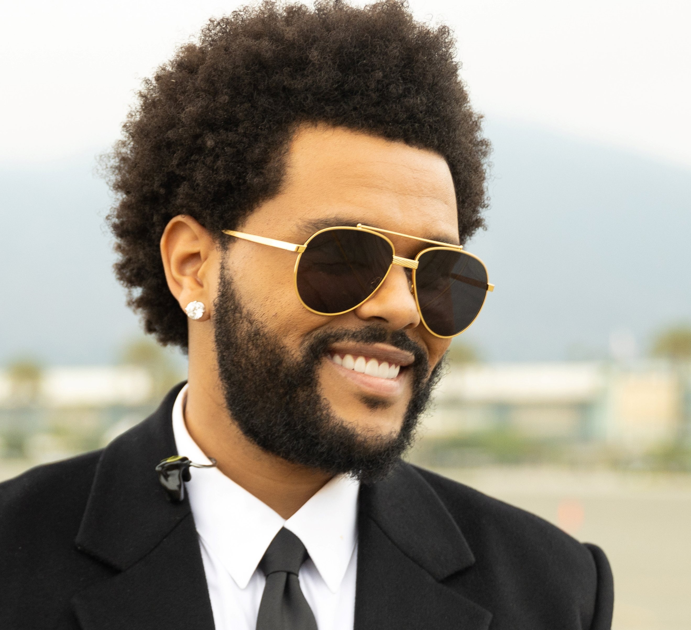 The Weeknd wearing sunglasses