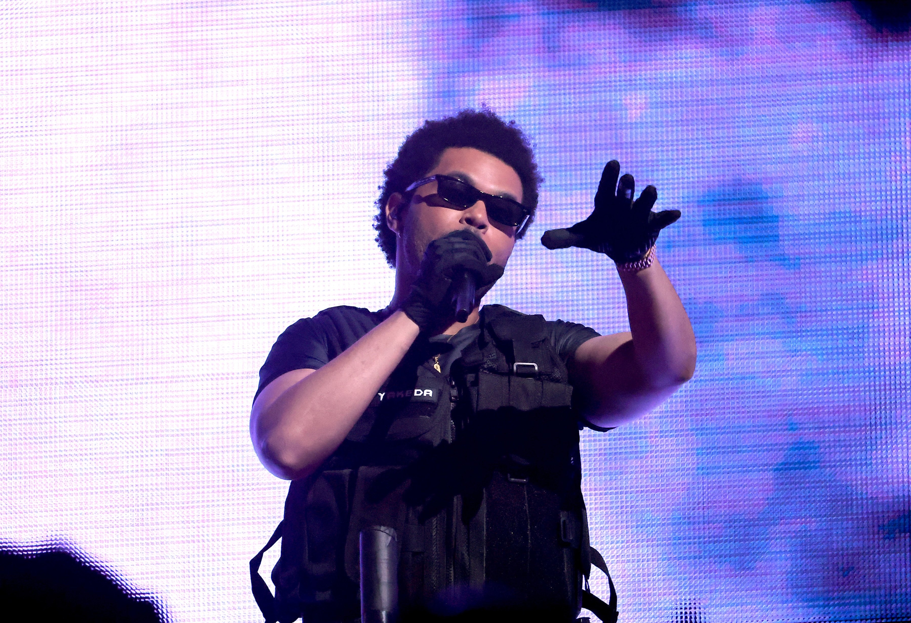 The Weeknd performs on the Coachella stage during the 2022 Coachella Valley Music And Arts Festival