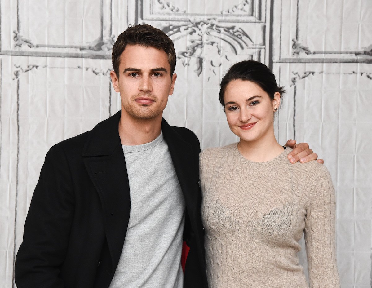 Theo James and Shailene Woodley at the AOL Build Speaks Series