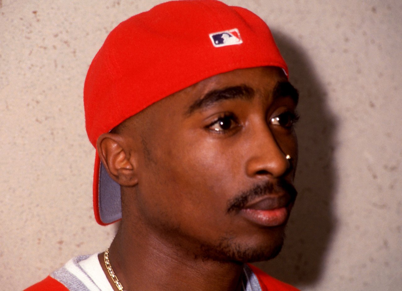 Tupac Shakur in photo in 1994 - the rapper's name was legally changed within the first year of his life