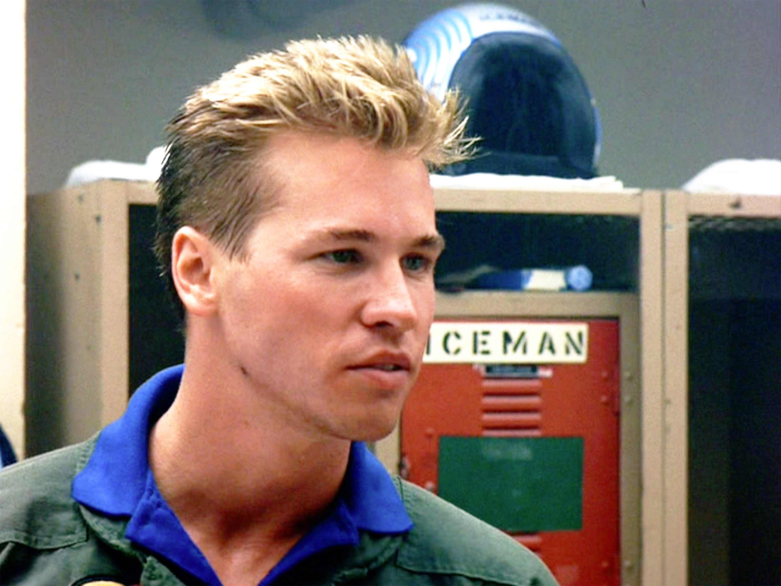 Val Kilmer plays Tom Iceman Kazansky in Top Gun