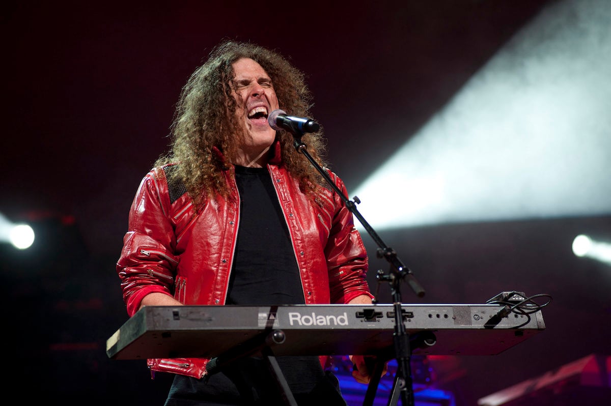 Weird Al Yankovic in costume as Michael Jackson as he performs onstage in 2010