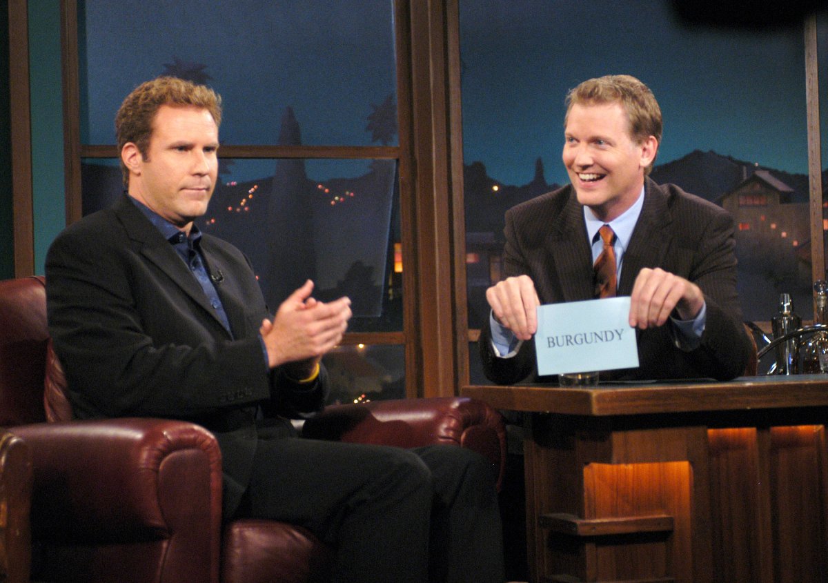 Craig Kilborn with Will Ferrell during the Final Episode of "The Late Late Show" with Craig Kilborn at CBS Television City in Los Angeles, California, United States