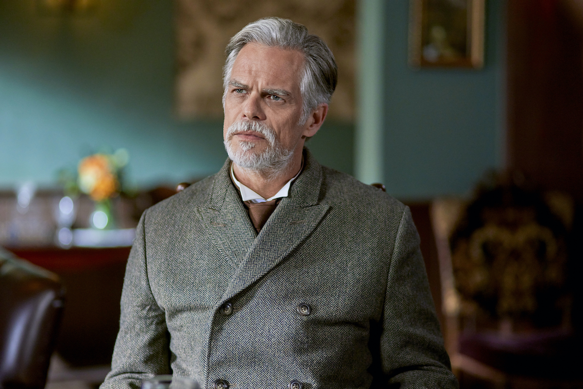 Martin Cummins as Henry Gowen, looking concerned, in 'When Calls the Heart' Season 9