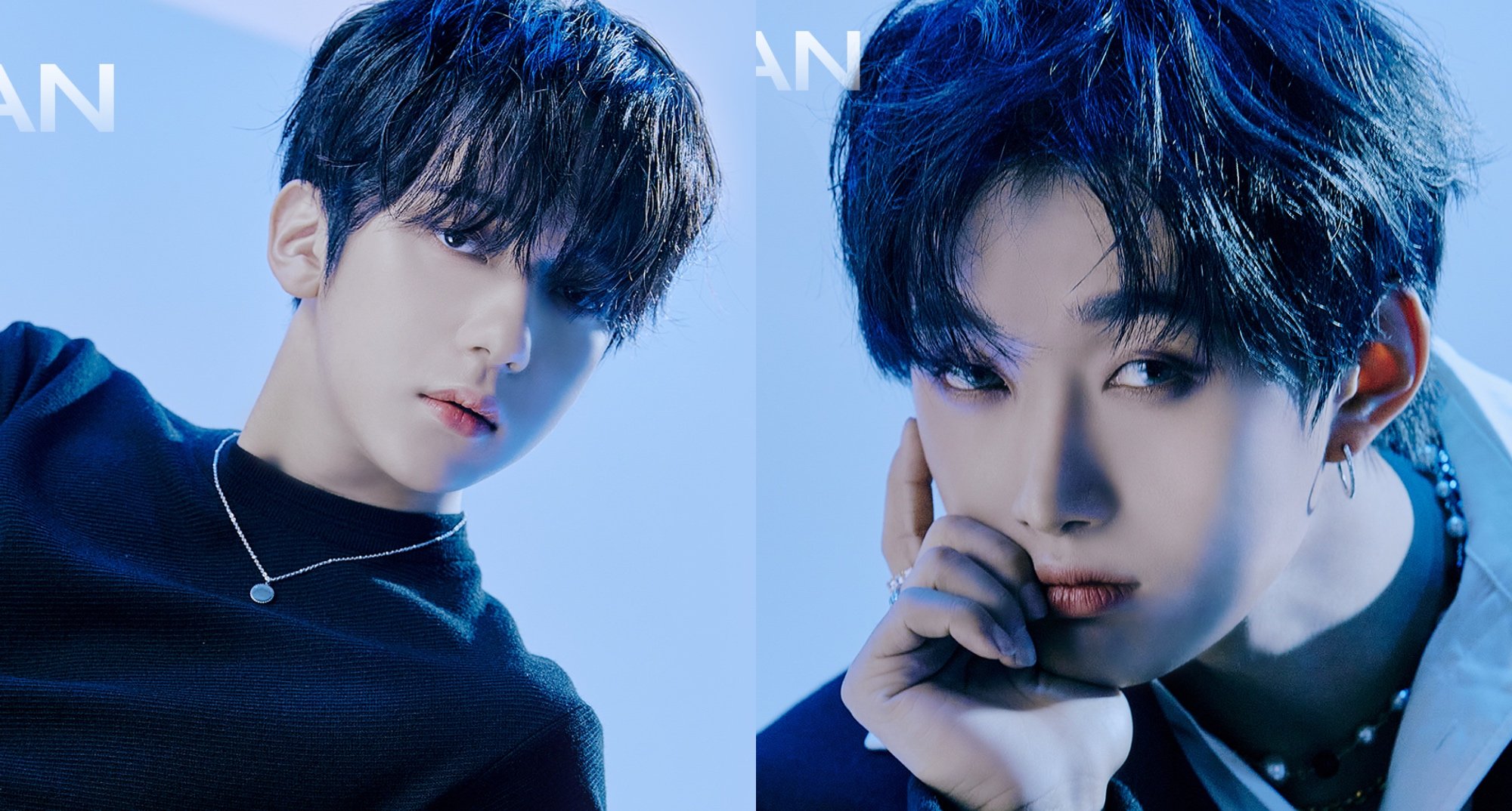 Yechan and Jeahan from Omega X group in relation to BL drama.
