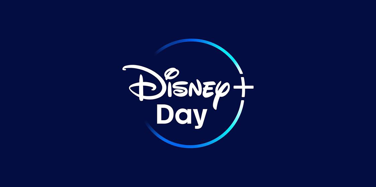 The Disney+ Day logo on a blue background