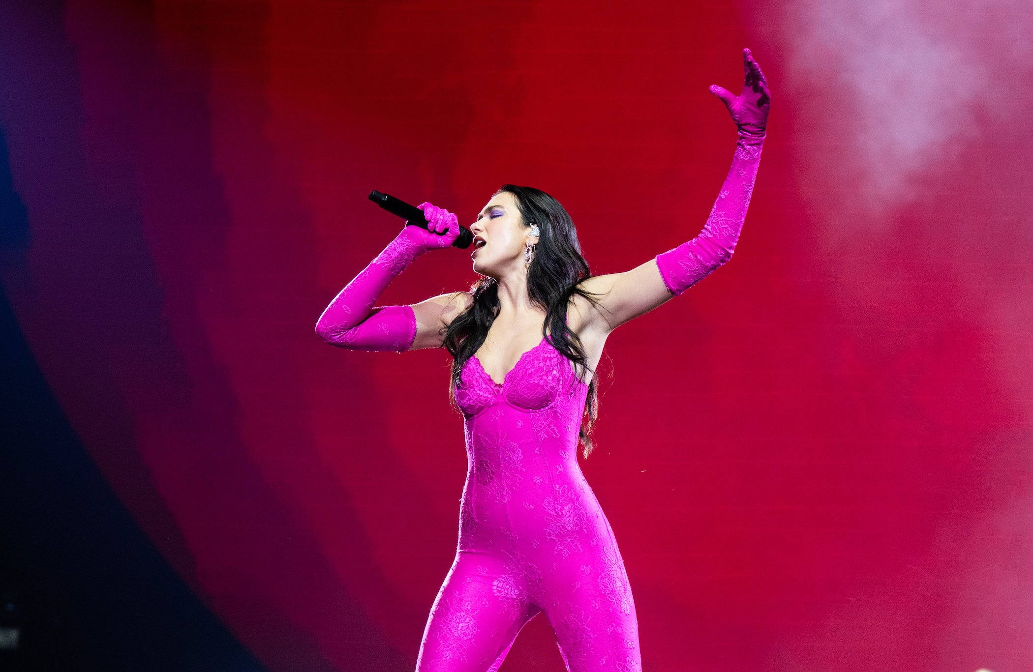 Dua Lipa performs live at The O2 Arena at part of her Future Nostalgia Tour