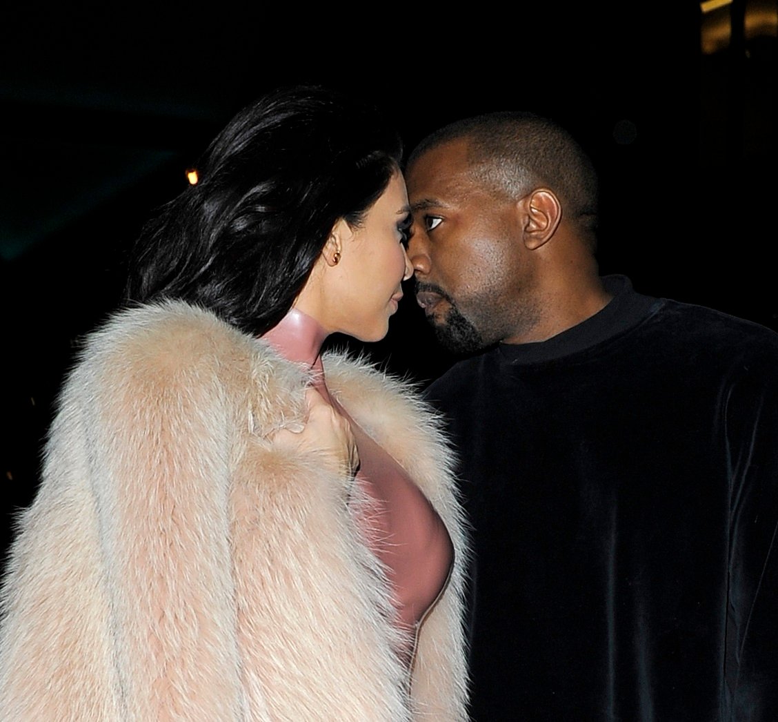 Kim and Kanye lock eyes playfully at Mr Chows in London in our Kim vs Kanye net worth segment