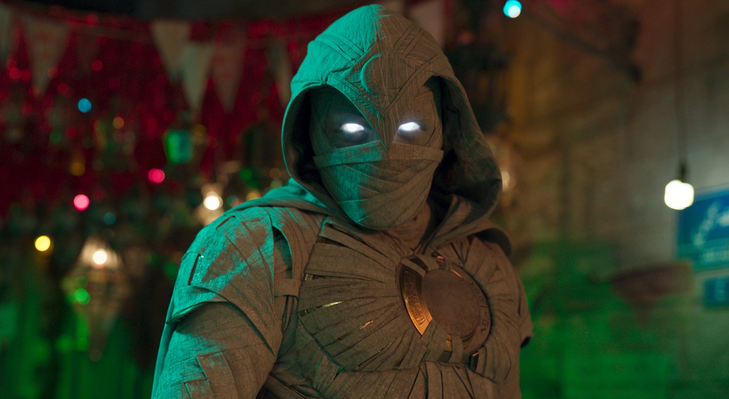 Oscar Isaac as Moon Knight in the Moon Knight season finale.