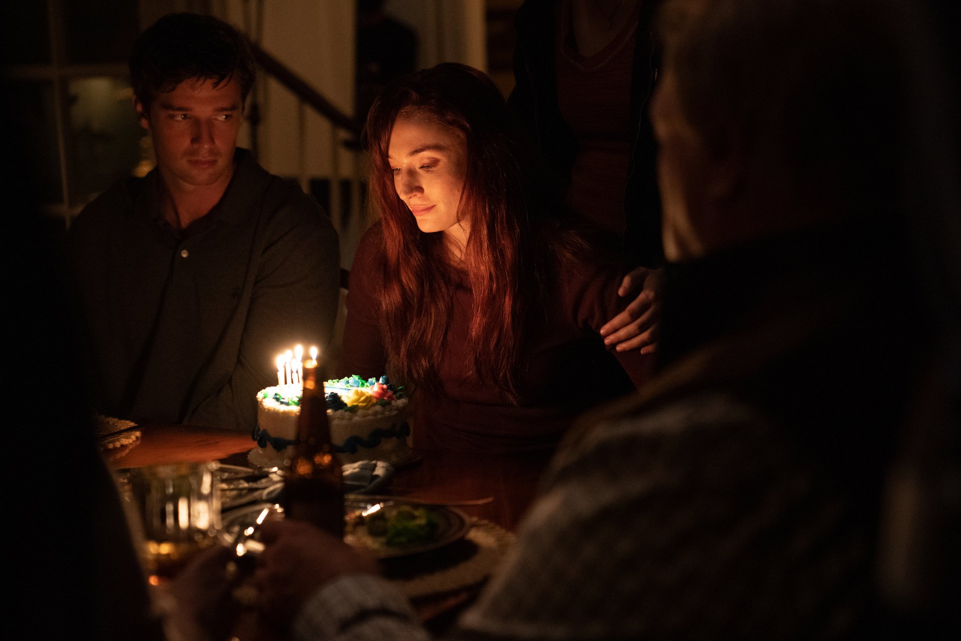 Patrick Schwarzenegger and Sophie Turner as the Peterson children in HBO Max's 'The Staircase'