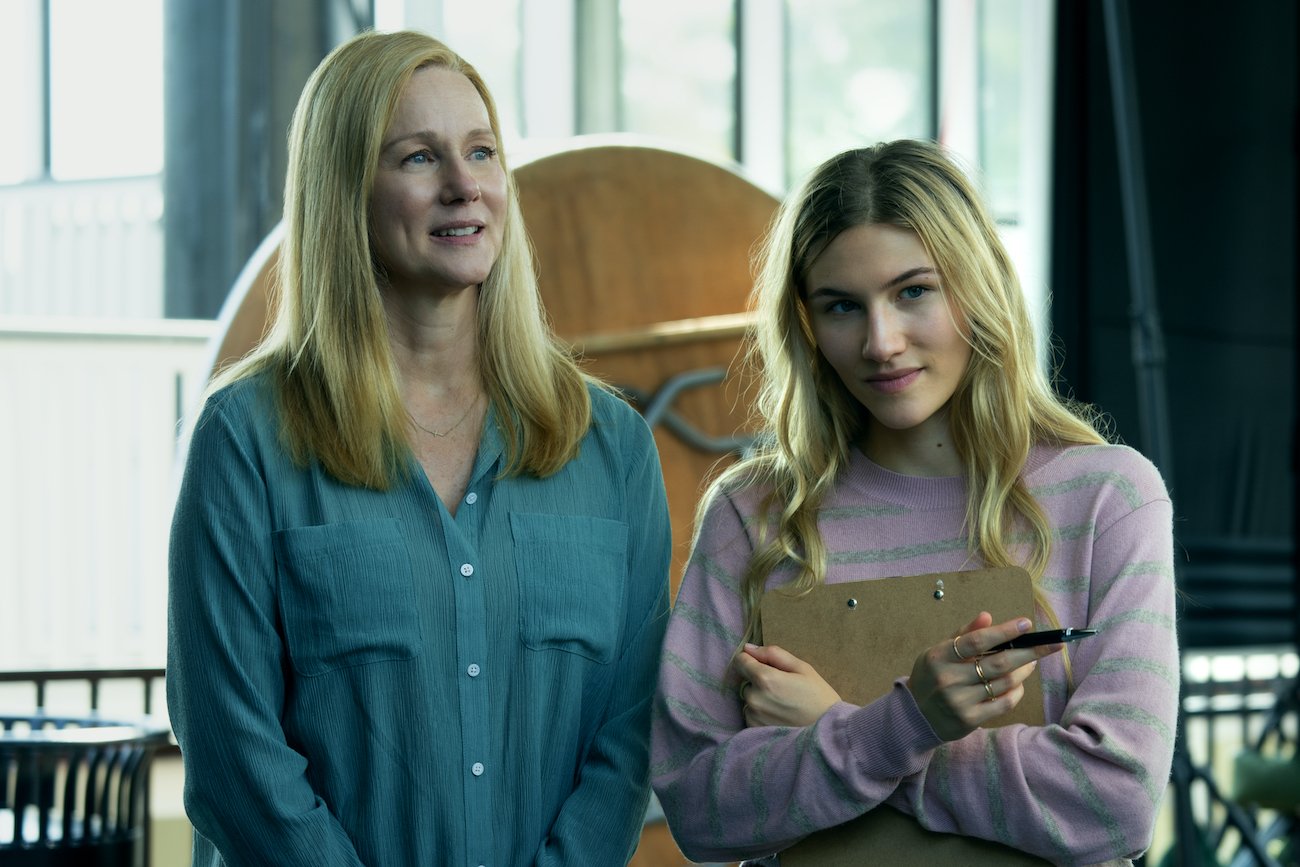 Laura Linney as Wendy Byrde, Sofia Hublitz as Charlotte Byrde in season 4 of 'Ozark'