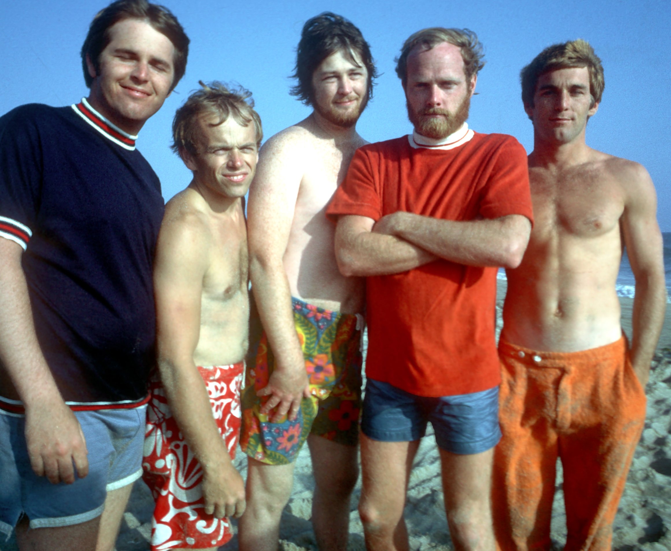 The Beach Boys on a beach