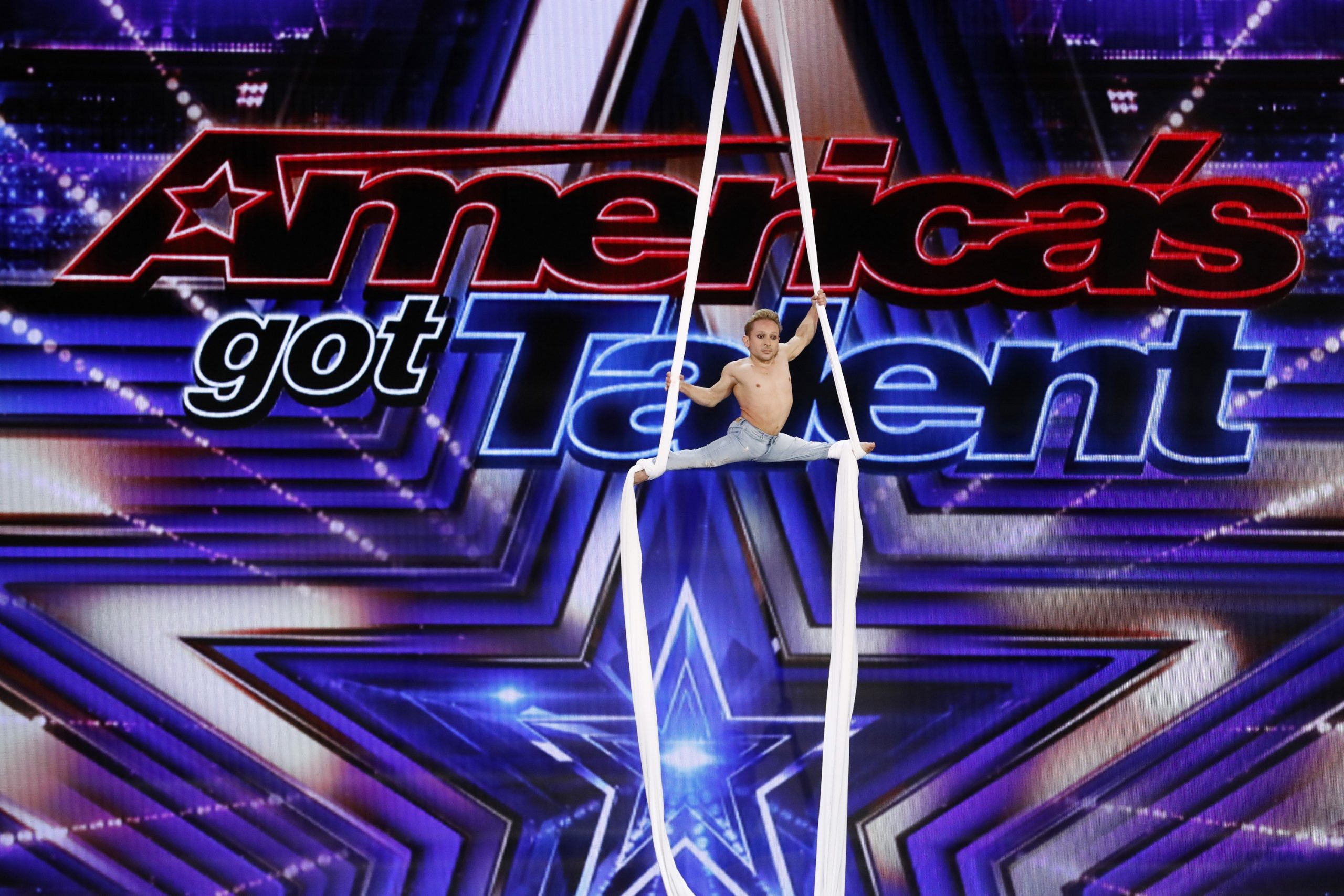 'AGT' Season 15 Acrobat Alan Silva performing on stage