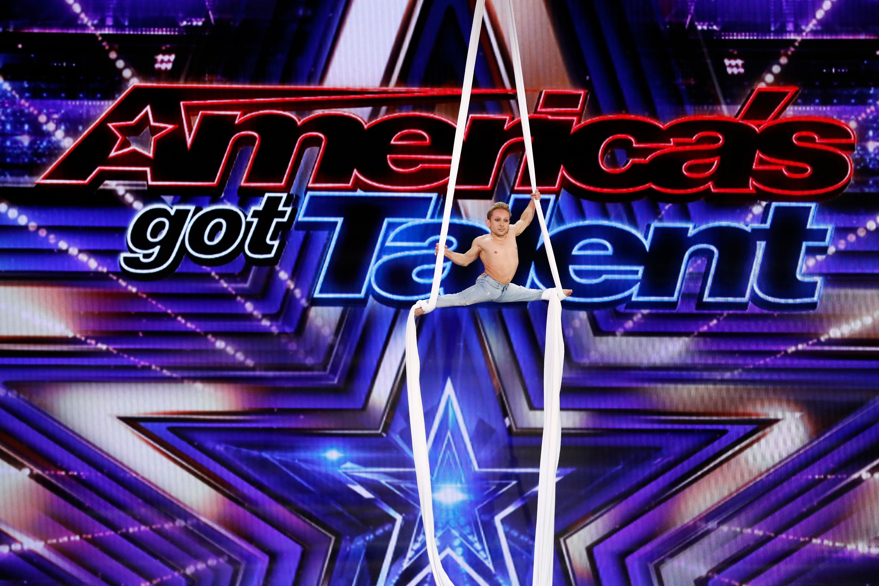 'AGT' Season 15 Acrobat Alan Silva performing on stage