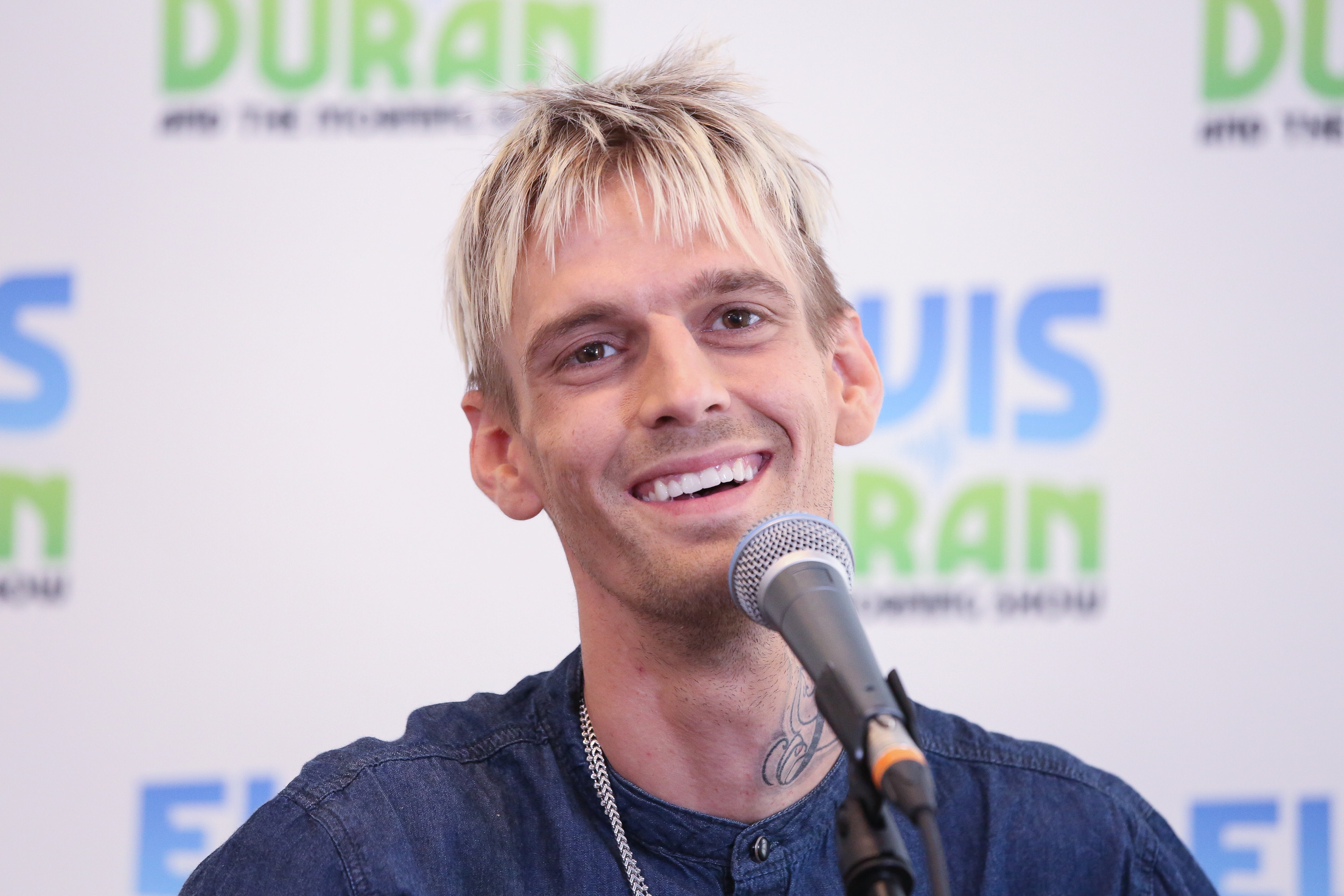 Aaron Carter Visits "The Elvis Duran Z100 Morning Show" in New York.