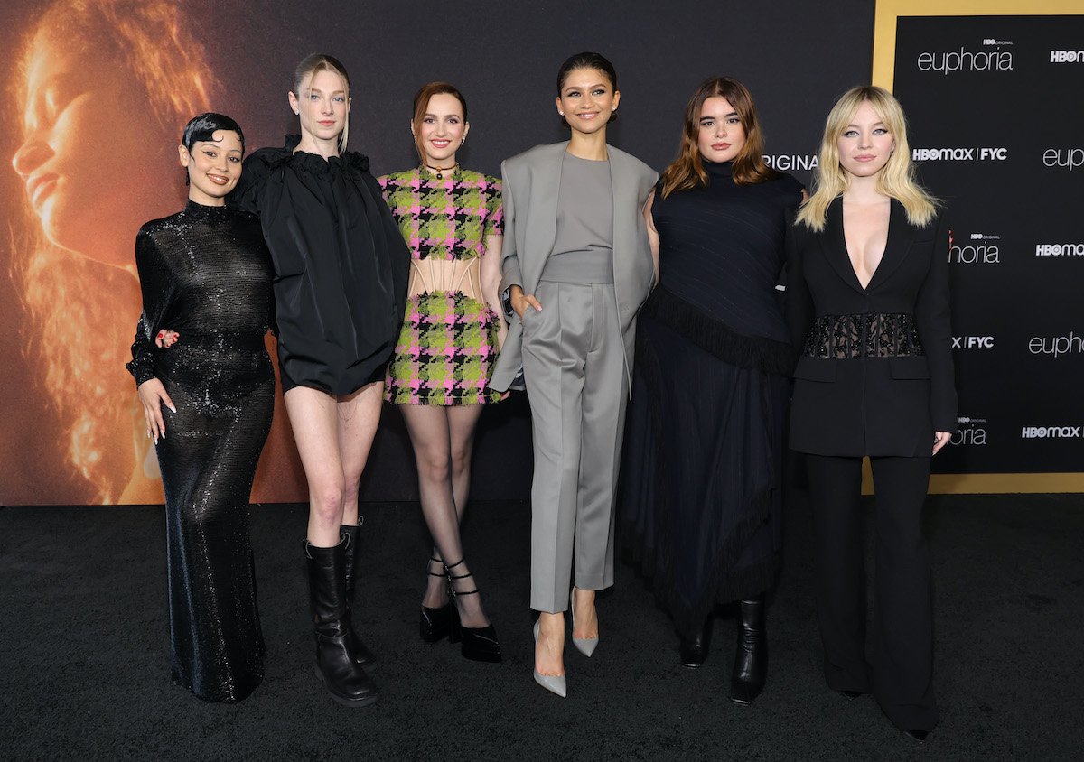 Euphoria stars Alexa Demie, Hunter Schafer, Maude Apatow, Zendaya, Barbie Ferreira and Sydney Sweeney