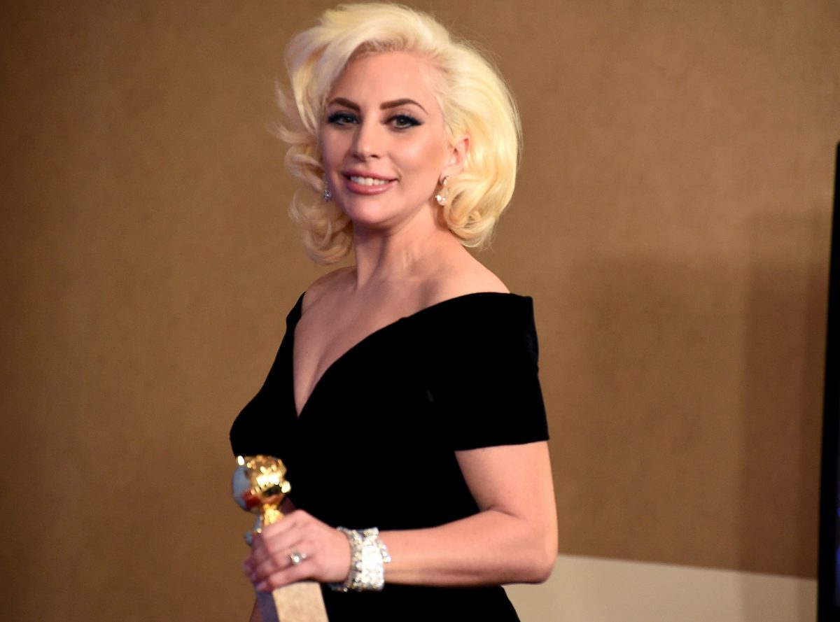 Singer/actress Lady Gaga, winner of Best Performance by an Actress in a Limited Series or Motion Picture Made for Television for 