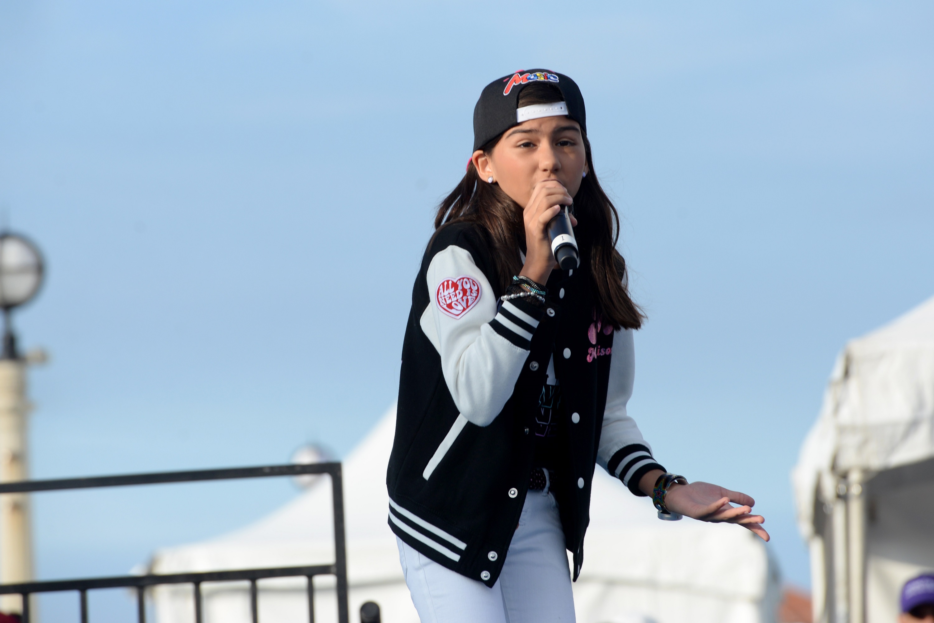'America's Got Talent' contestant Madison Baez at the 13th annual Skechers Pier to Pier Friendship Walk