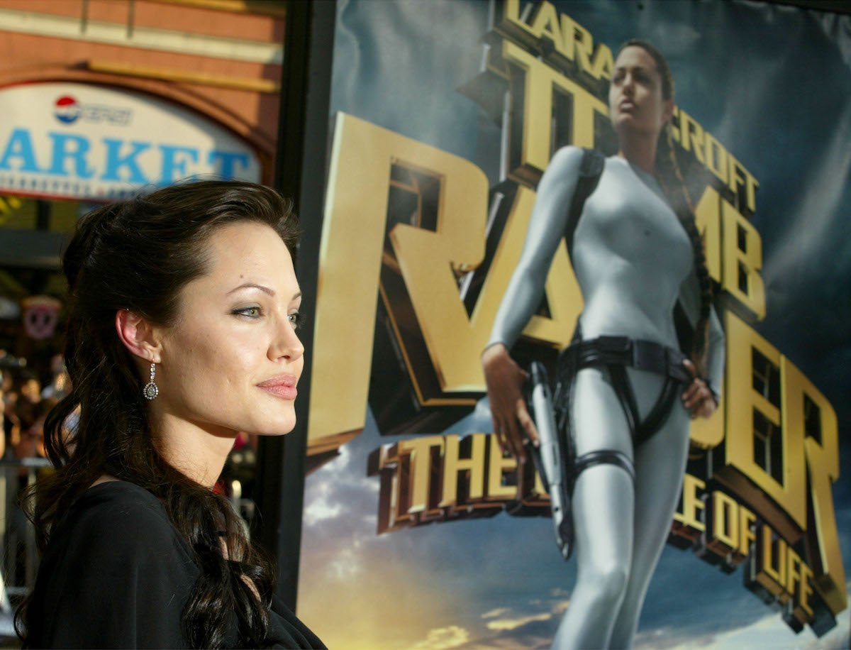 Angelina Jolie attends the world premiere of the film "Lara Croft Tomb Raider: The Cradle of Life" in 2003