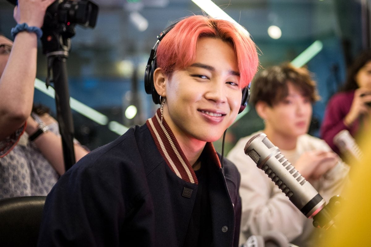 Jimin of BTS visits The Elvin Duran Z100 Morning Show in 2019