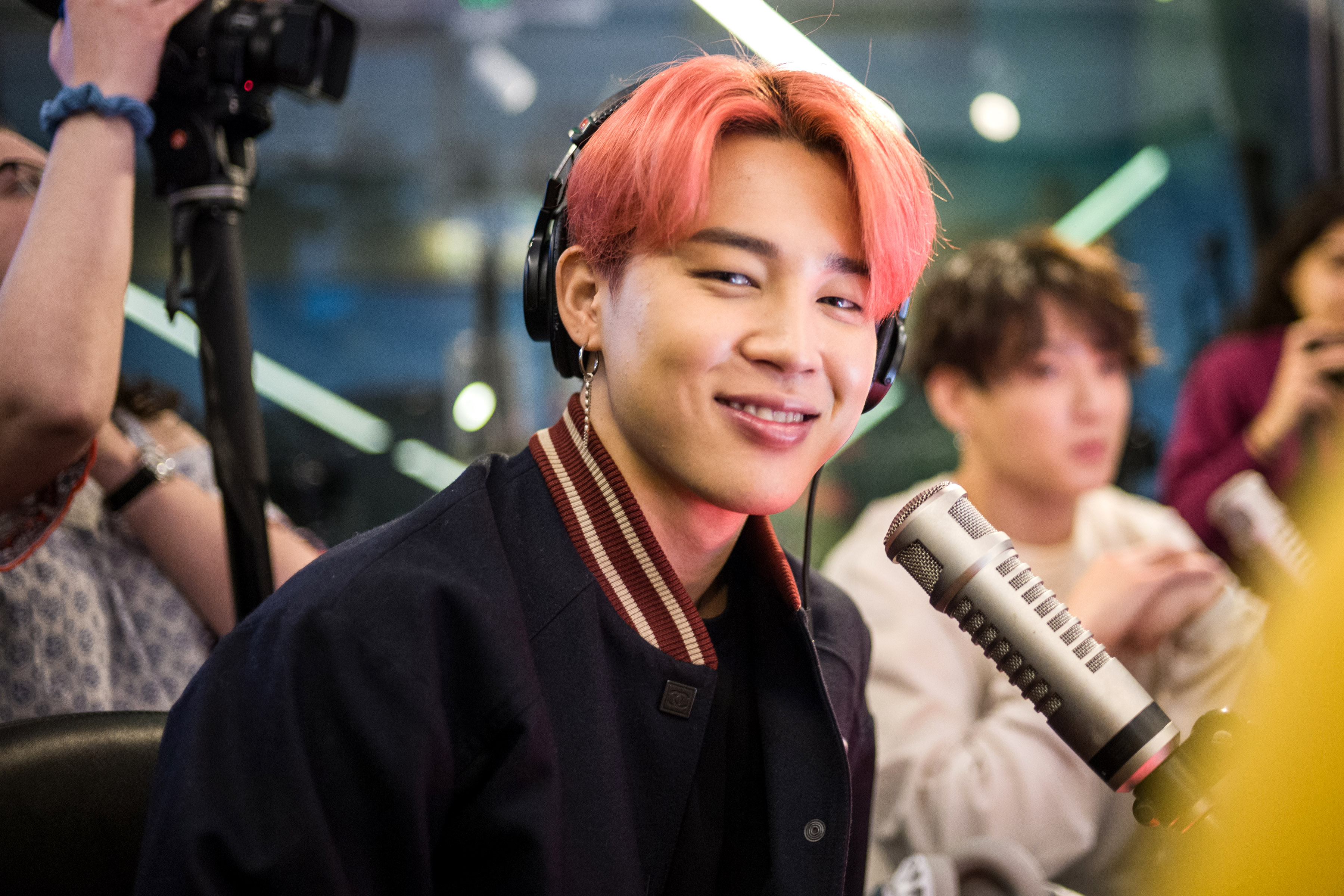 Jimin of BTS visits The Elvin Duran Z100 Morning Show in 2019