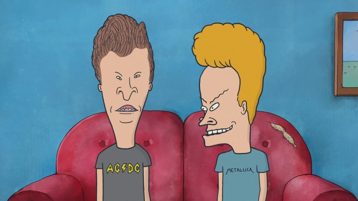 Beavis and Butt-Head sit on their couch, and that's all they had to do to mock Sinead O'Connor