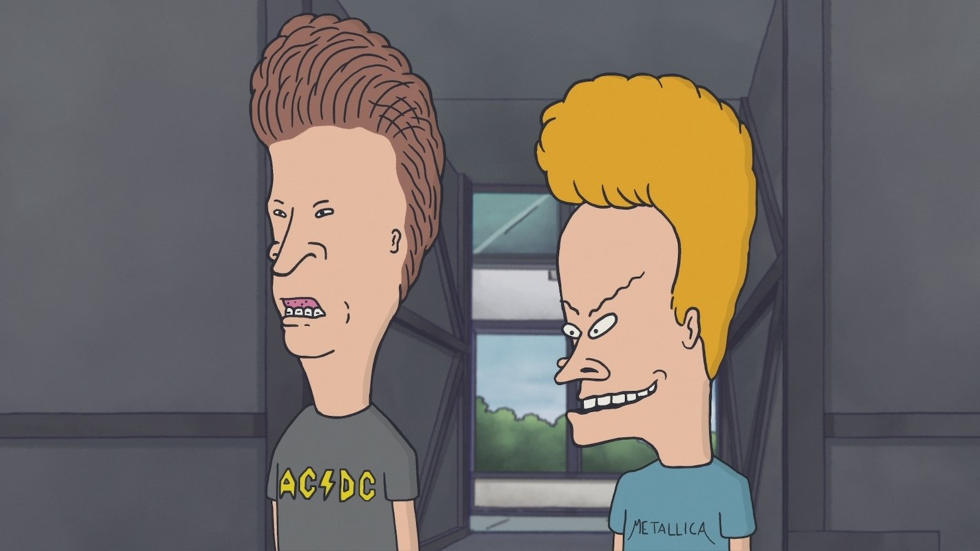 'Beavis and Butt-Head' look to their right, and have been vindicated in the 1993 fire tragedy