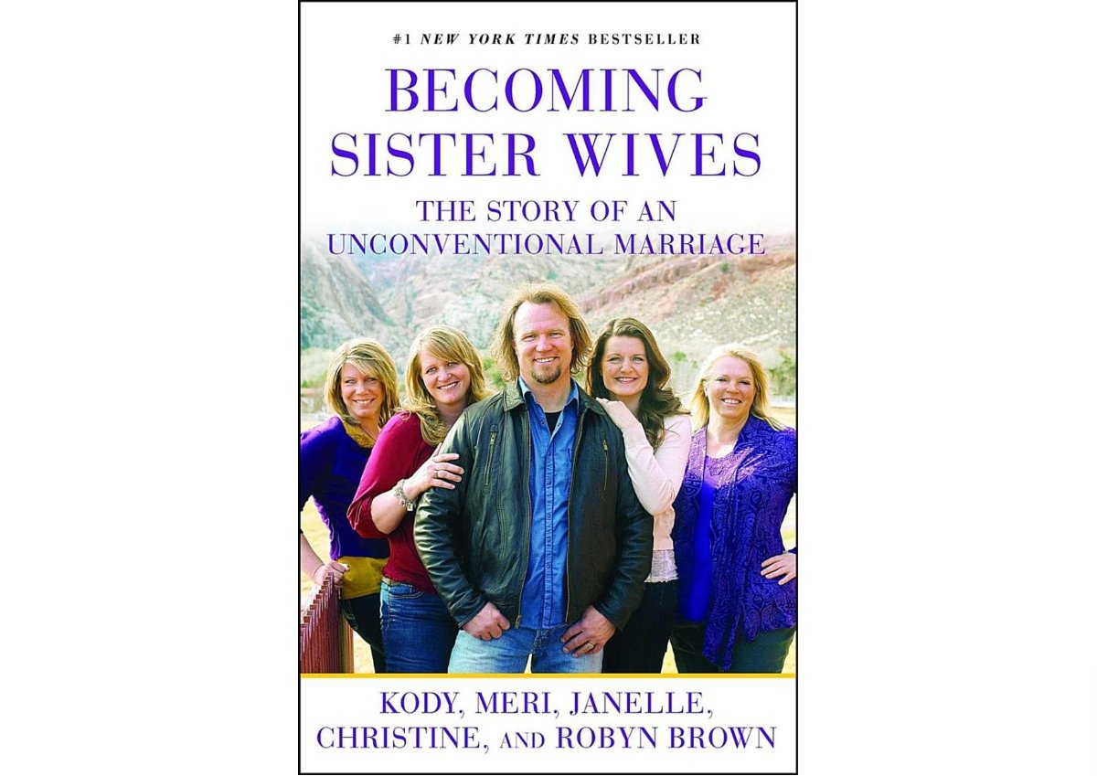 The cover of the 'Sister Wives' Brown family's memoir, 'Becoming Sister Wives'.