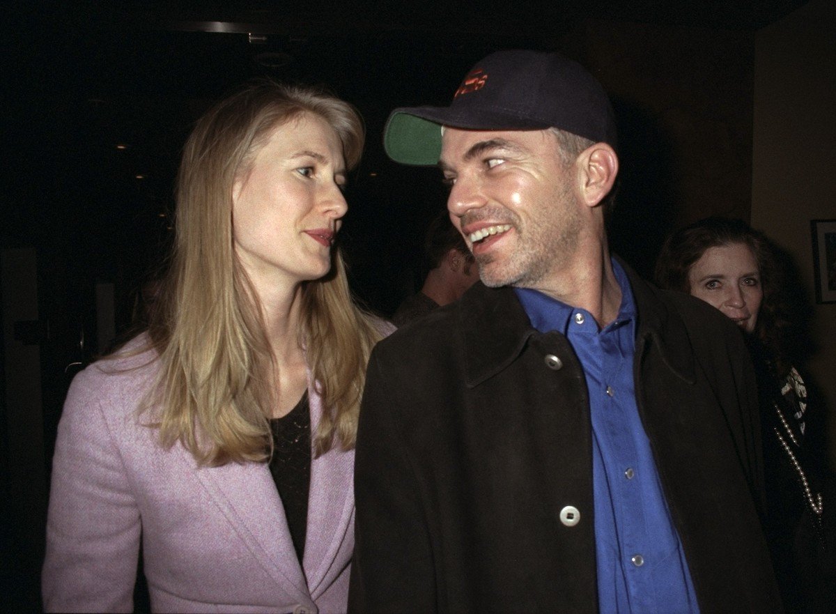 Actors Billy Bob Thornton and Laura Dern attend the screening of "The Apostle" in 1997