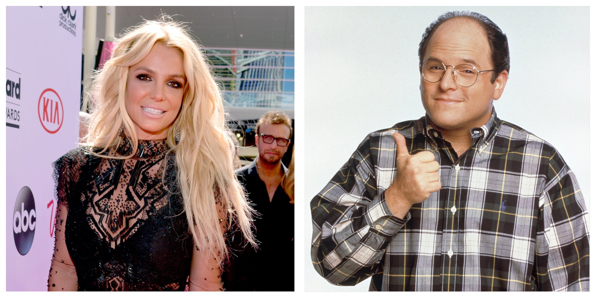 Britney Spears attended the Billboard Music Awards in 2016. Jason Alexander poses for his 'Seinfeld' cast photo as George Costanza. 