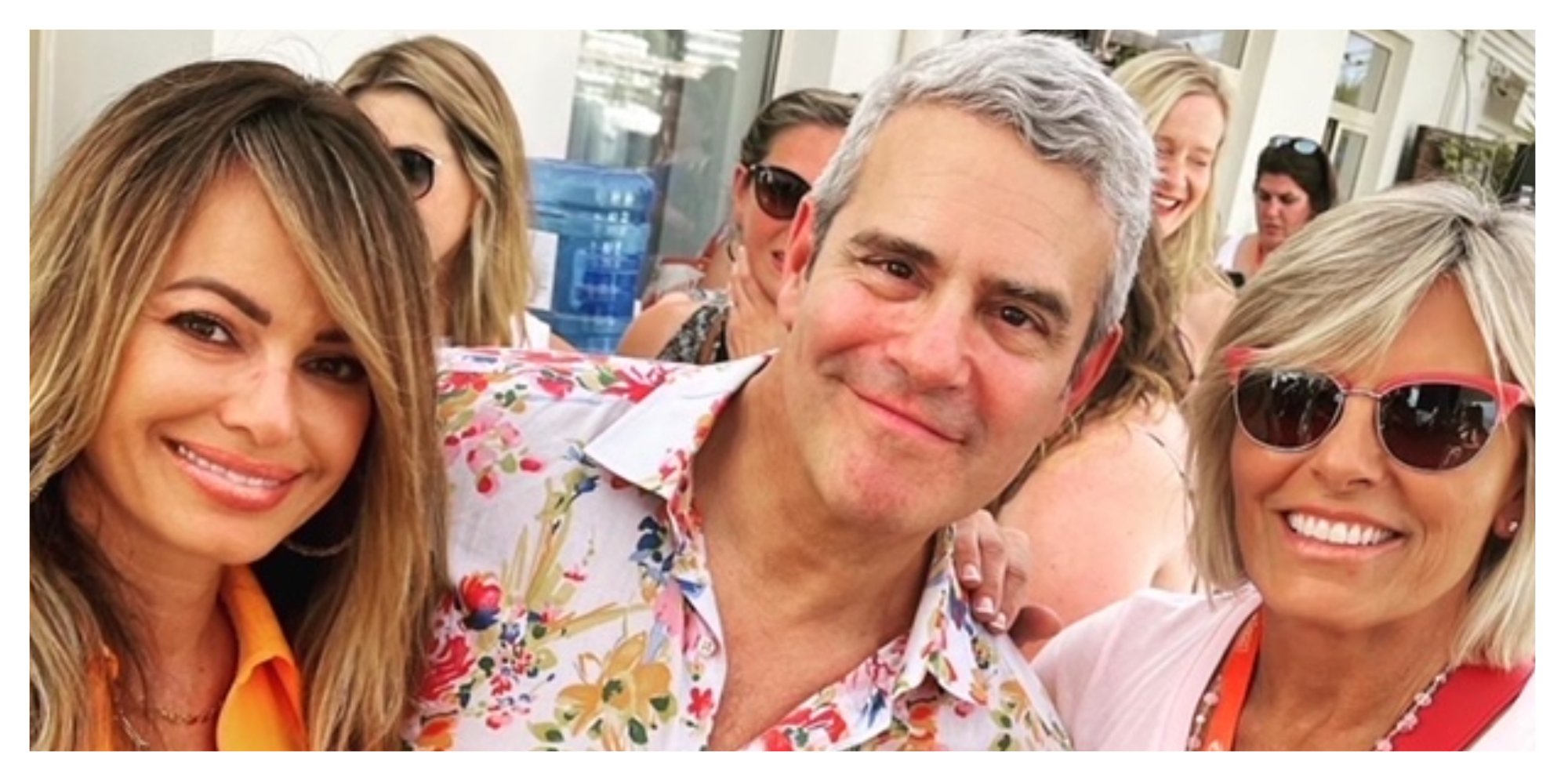 Leah Shafer, Andy Cohen, Captain Sandy Yawn smile for a photo at the NBC Universal TV and Media Awards