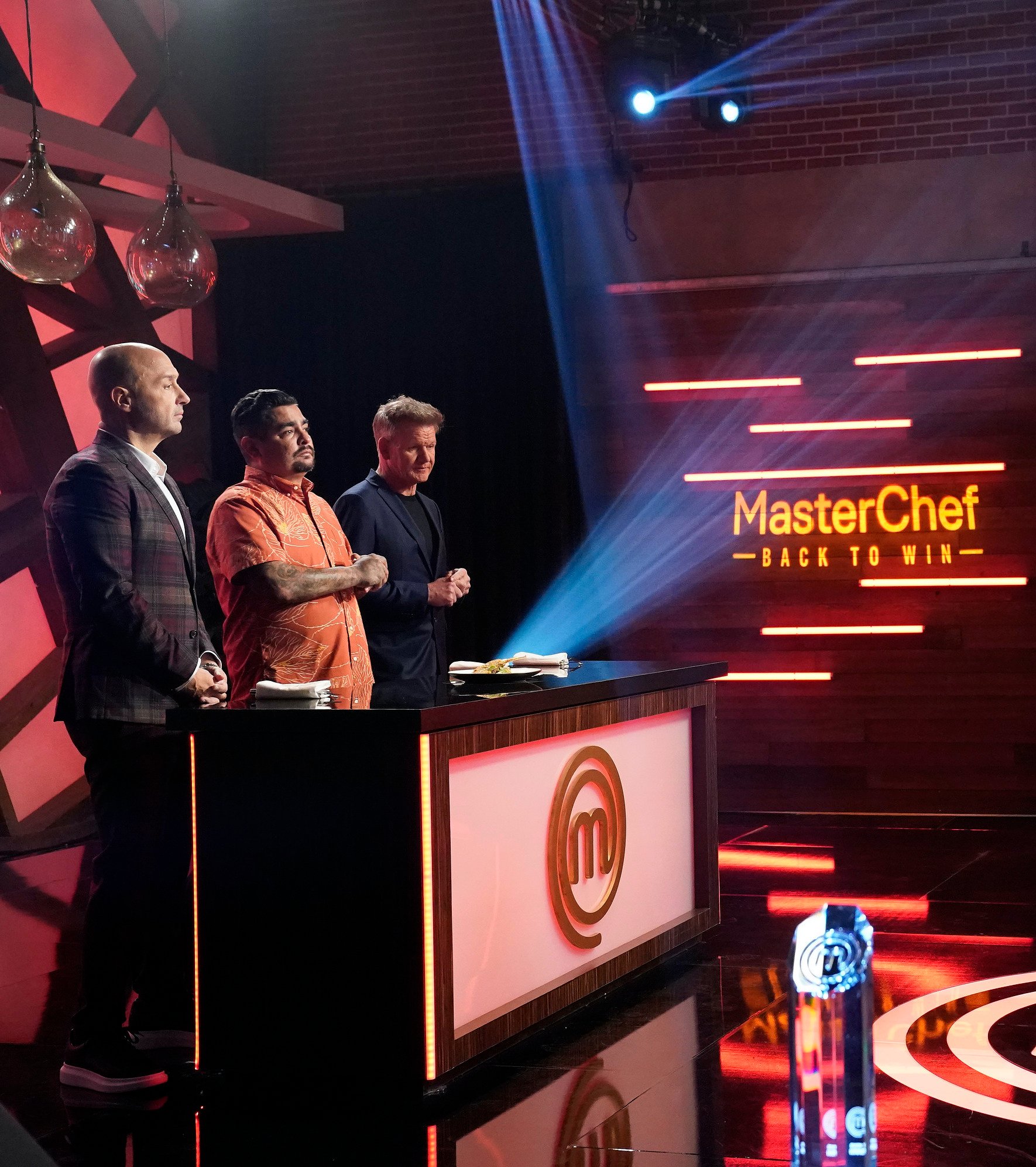 Joe Bastianich, Aarón Sánchez, and Gordon Ramsay of 'MasterChef'