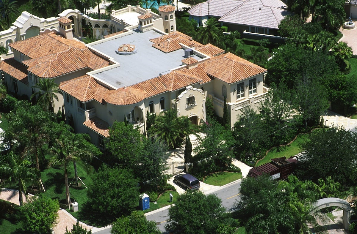 Singer Celine Dion's house in Florida, photographed in 1999