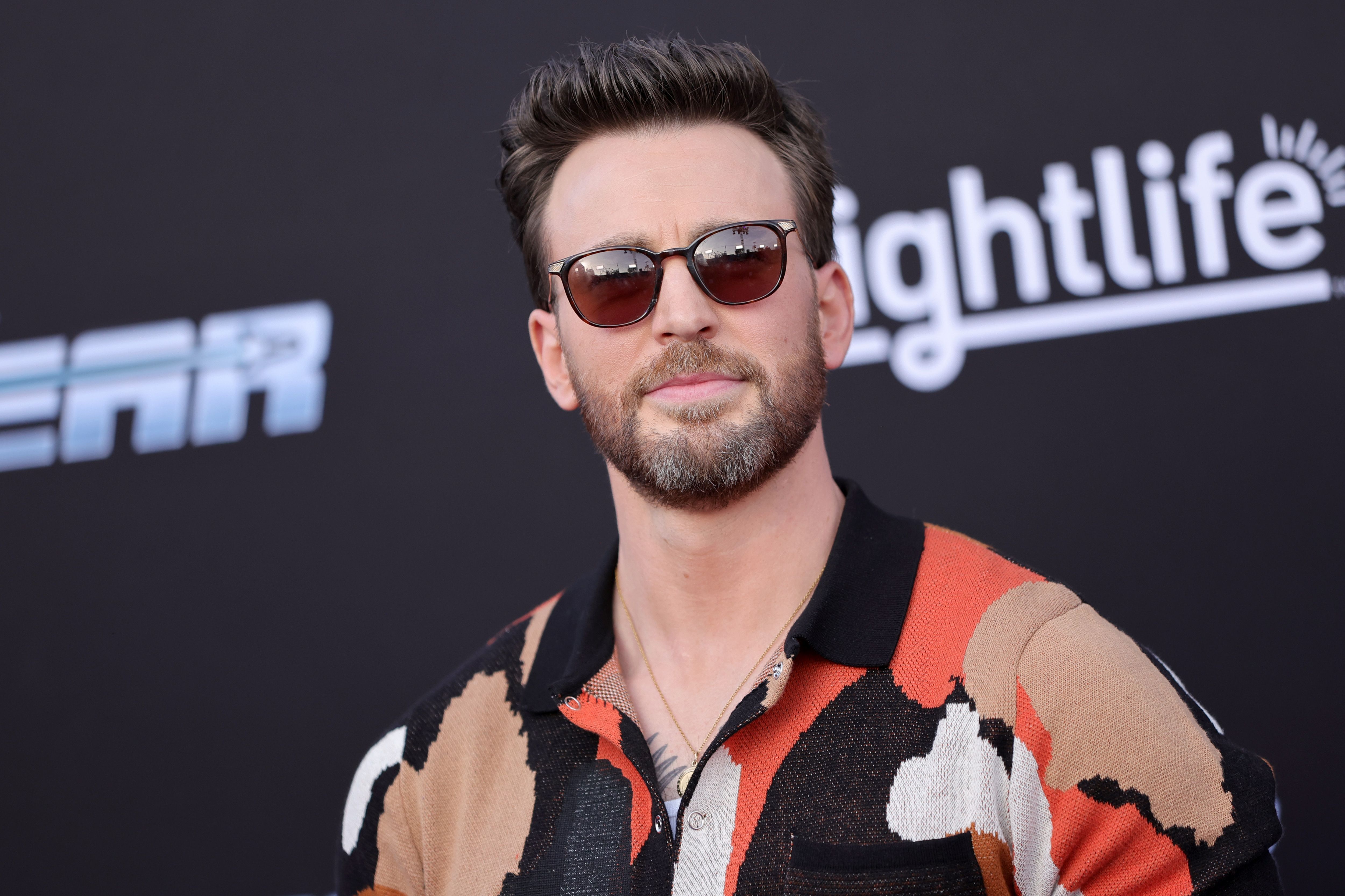 Chris Evans attends the Los Angeles premiere of Lightyear
