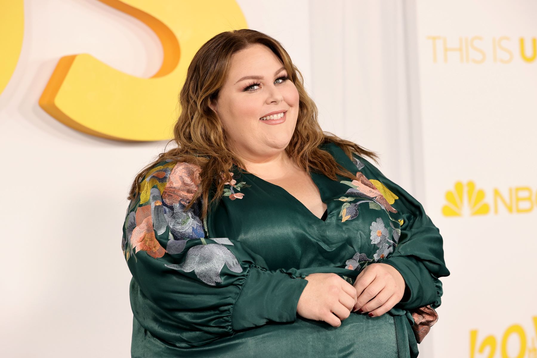 Chrissy Metz at the 'This Is Us' Season 6 red carpet premiere at Paramount Pictures Studios in Los Angeles, California