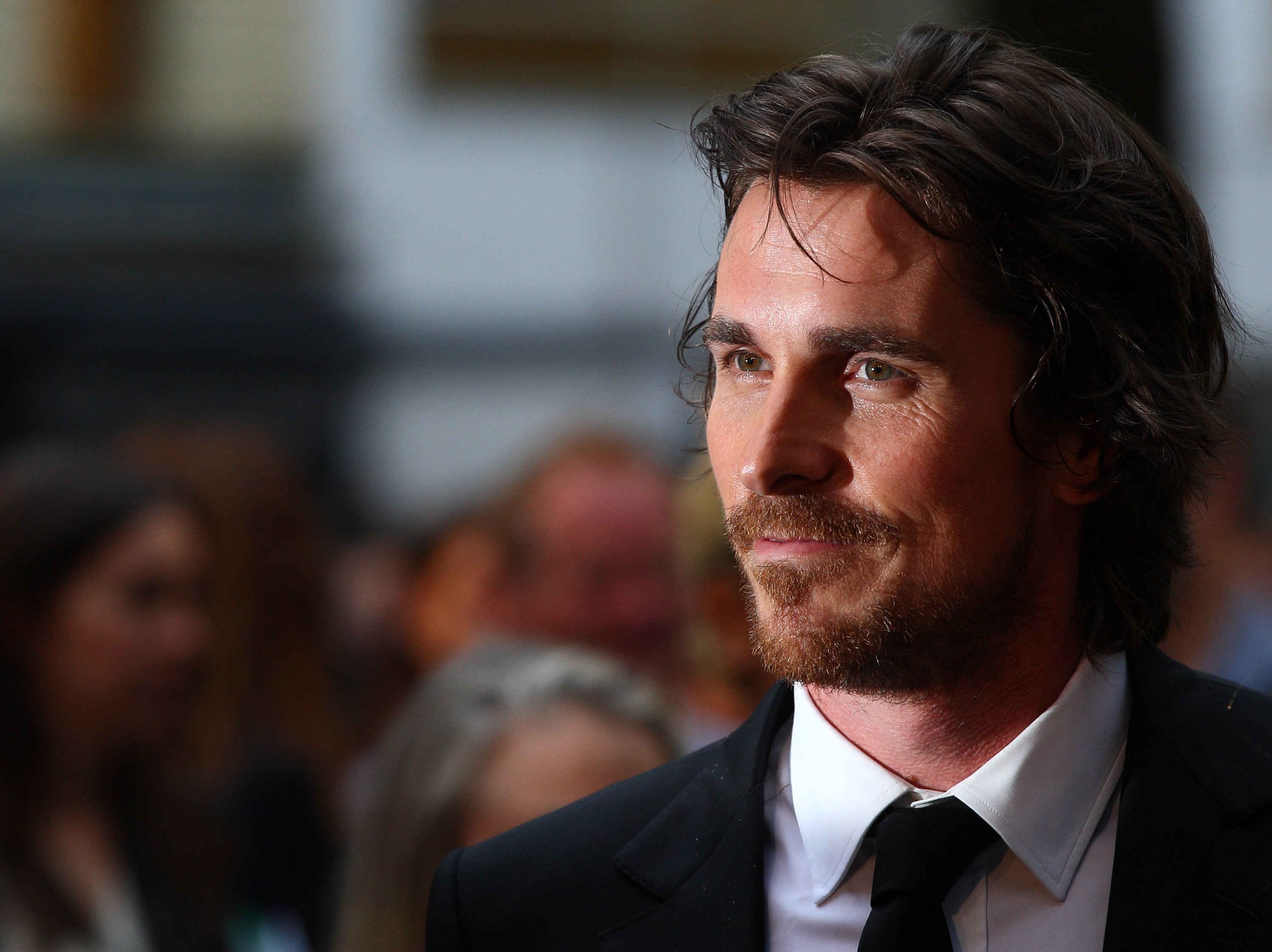 Batman actor Christian Bale attends the European premiere of The Dark Knight Rises by Christopher Nolan