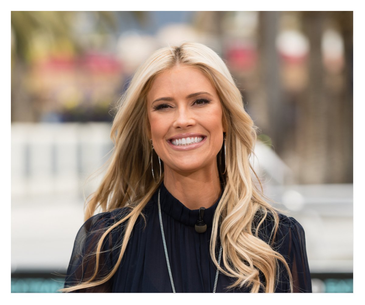 Christina Hall smiles during an interview.