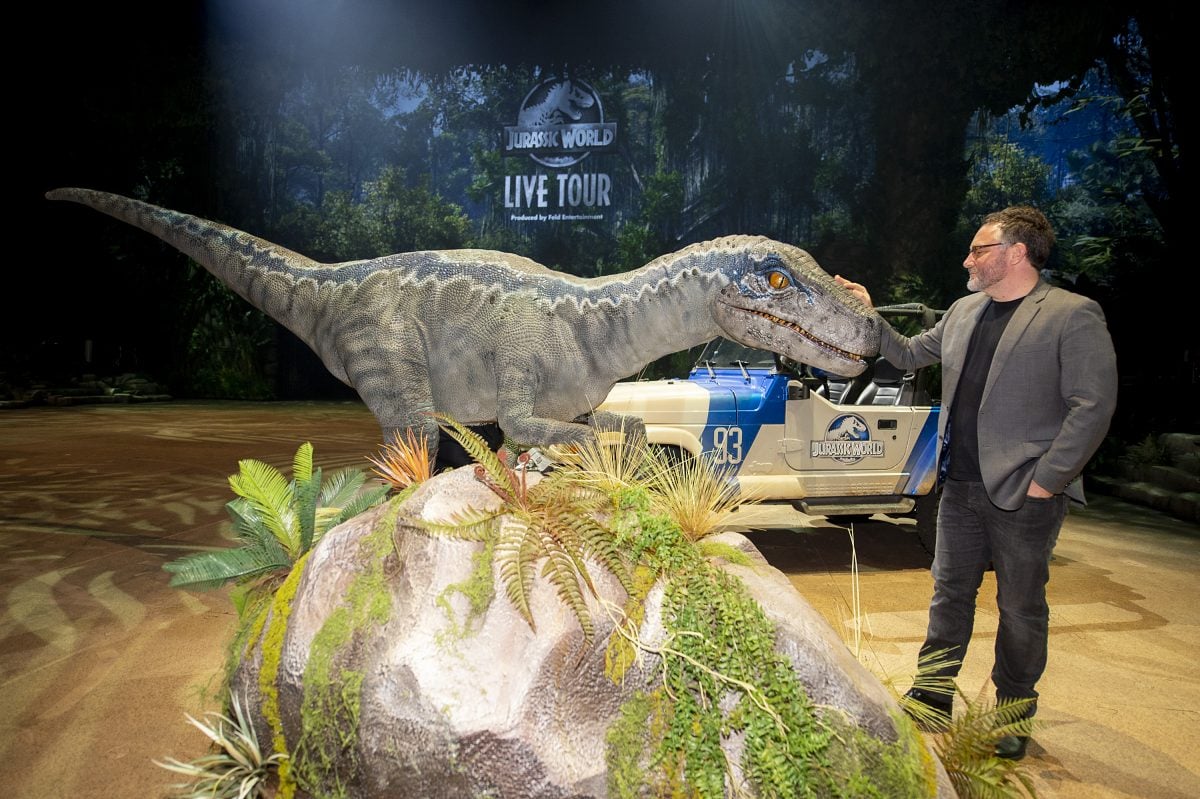 Director Colin Trevorrw attends the Jurassic World Live Tour premiere at Allstate Arena