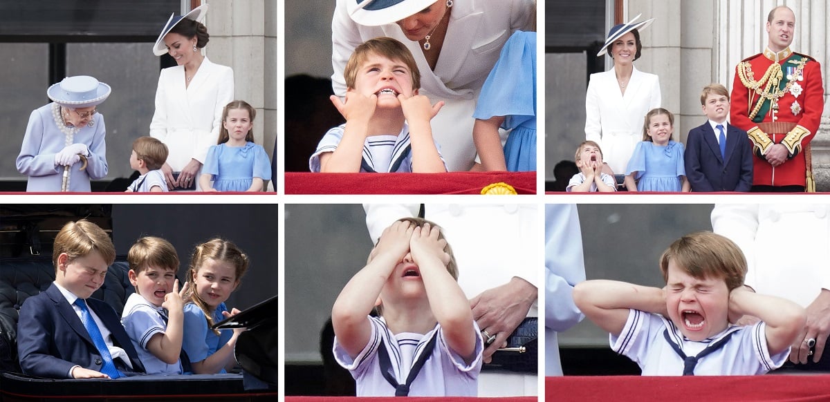 Composite photos of some of Prince Louis' funniest moments during the Platinum Jubilee celebrations