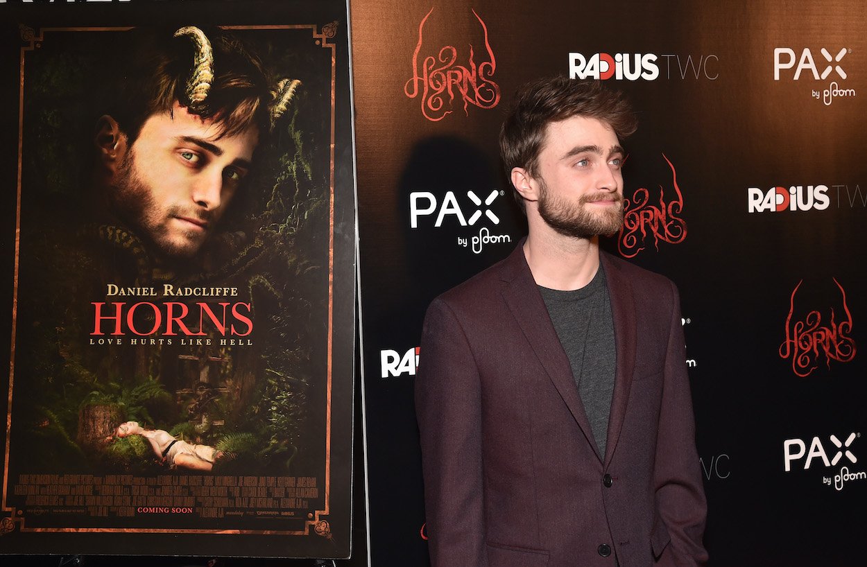 Daniel Radcliffe attends the 'Horns' premiere in 2014. Radcliffe's role in 'Horns' helped 'The Black Phone' get made, according to author Joe Hill, who the stories both films are based on.