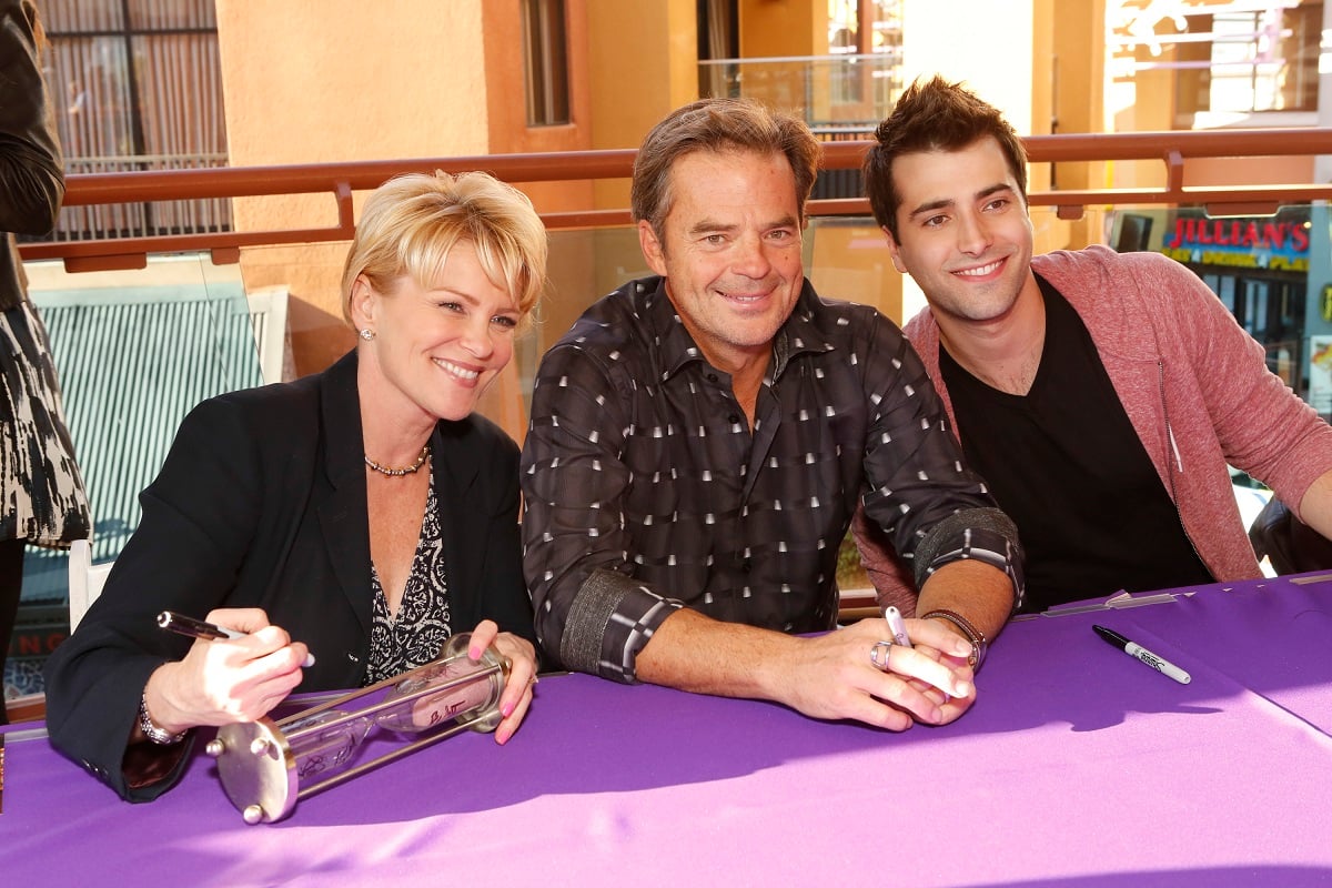 'Days of Our Lives' stars Judi Evans, Wally Kurth, and Freddie Smith during a fan event.