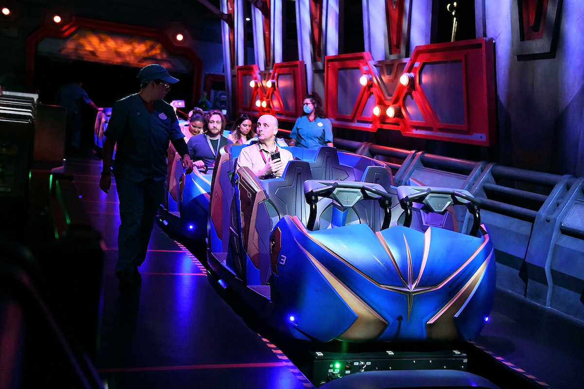 Guardians of the Galaxy Cosmic Rewind roller coaster EPCOT Walt Disney World