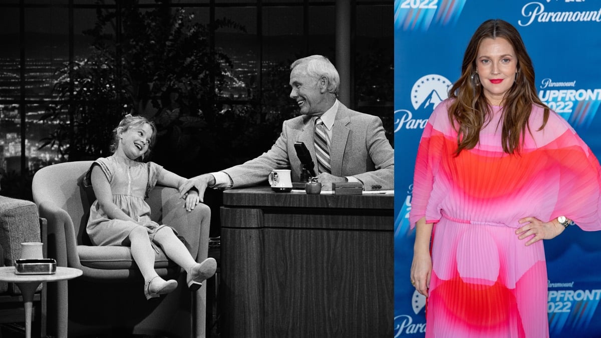 Drew Barrymore Once Serenaded ‘Baby Face’ Johnny Carson With a Well-Deserved Song
