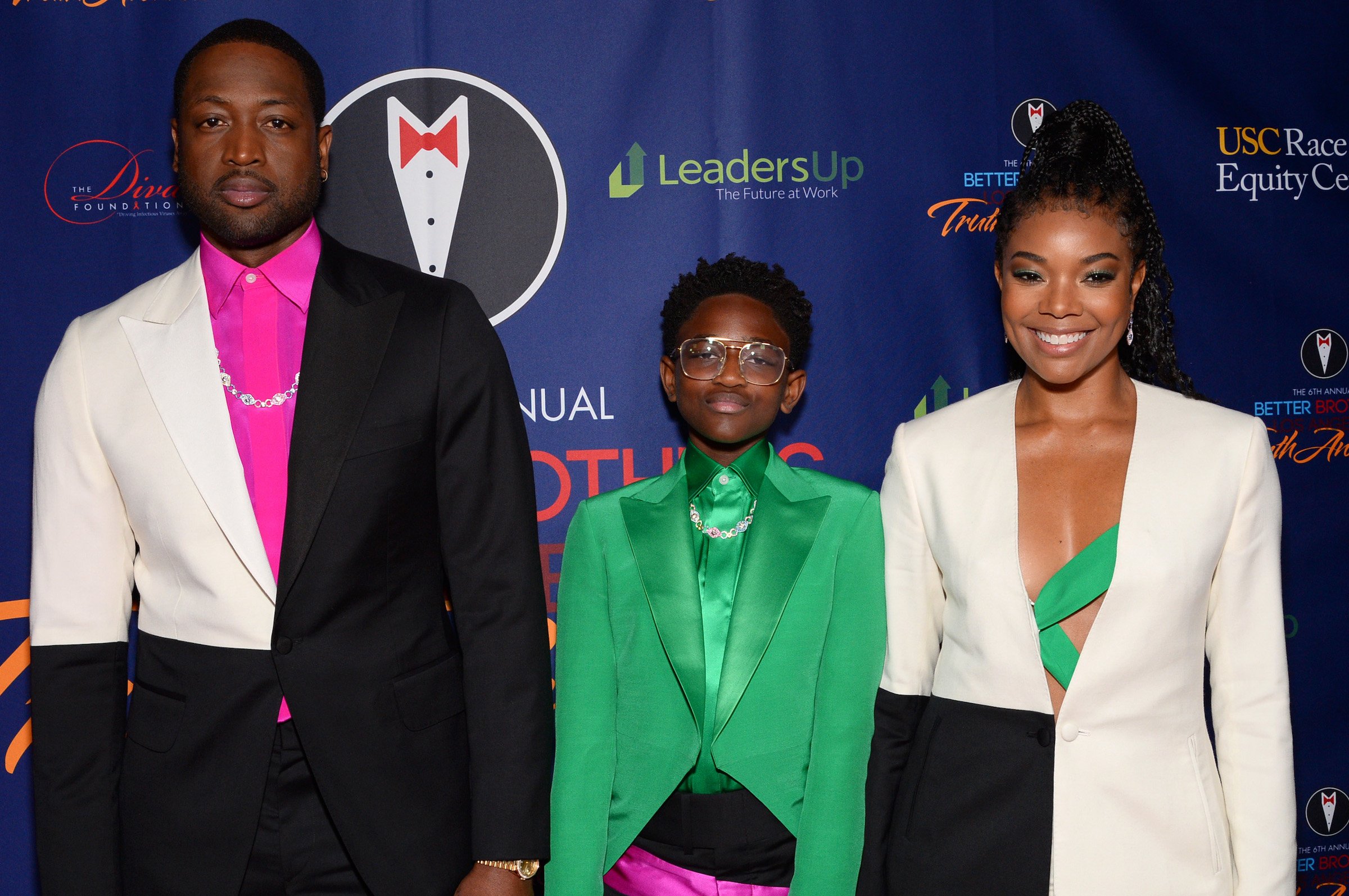 Dwyane Wade, Zaya Wade, and Gabrielle Union