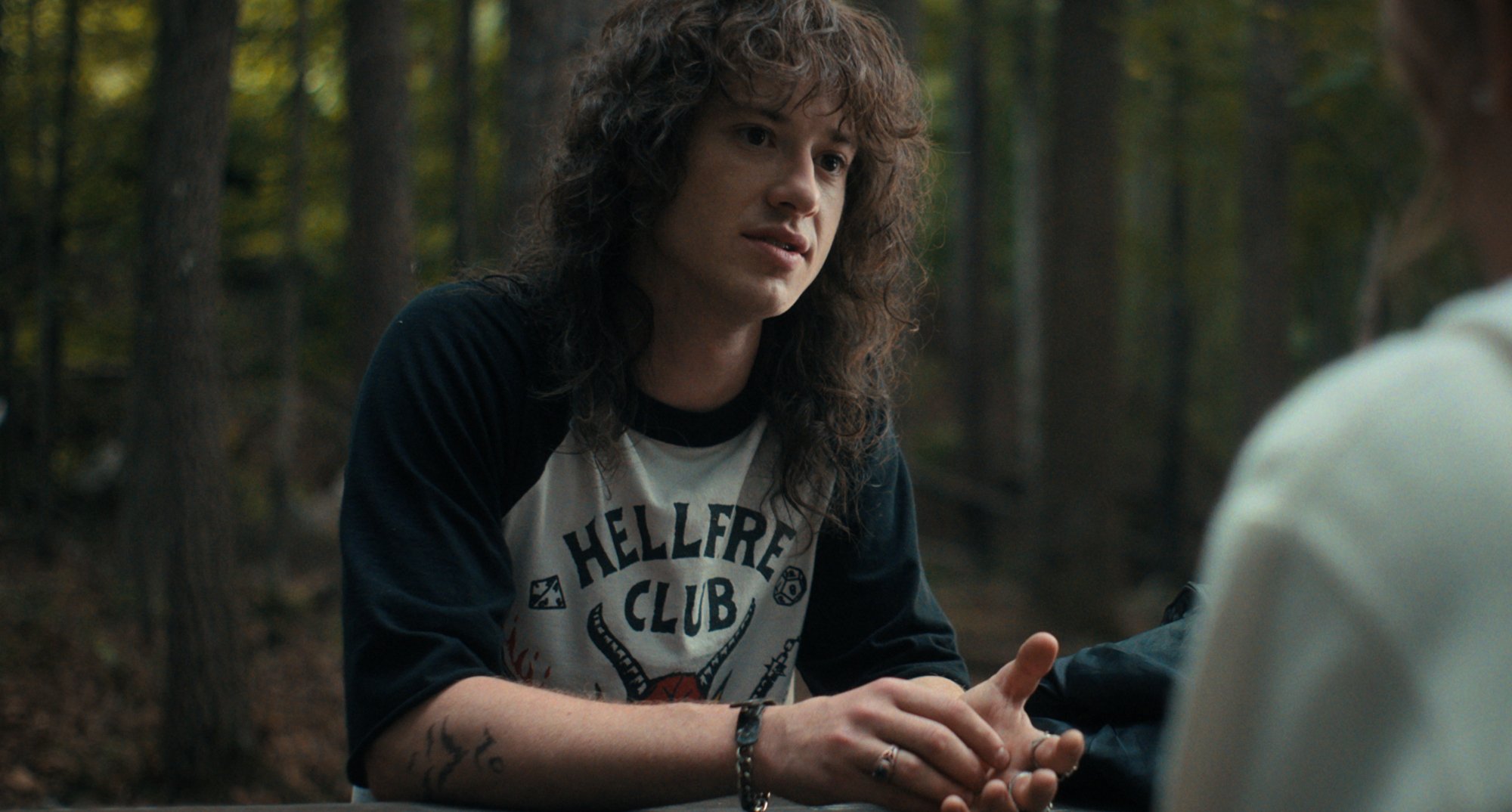 Eddie Munson tattoos in first episode of 'Stranger Things' 4.