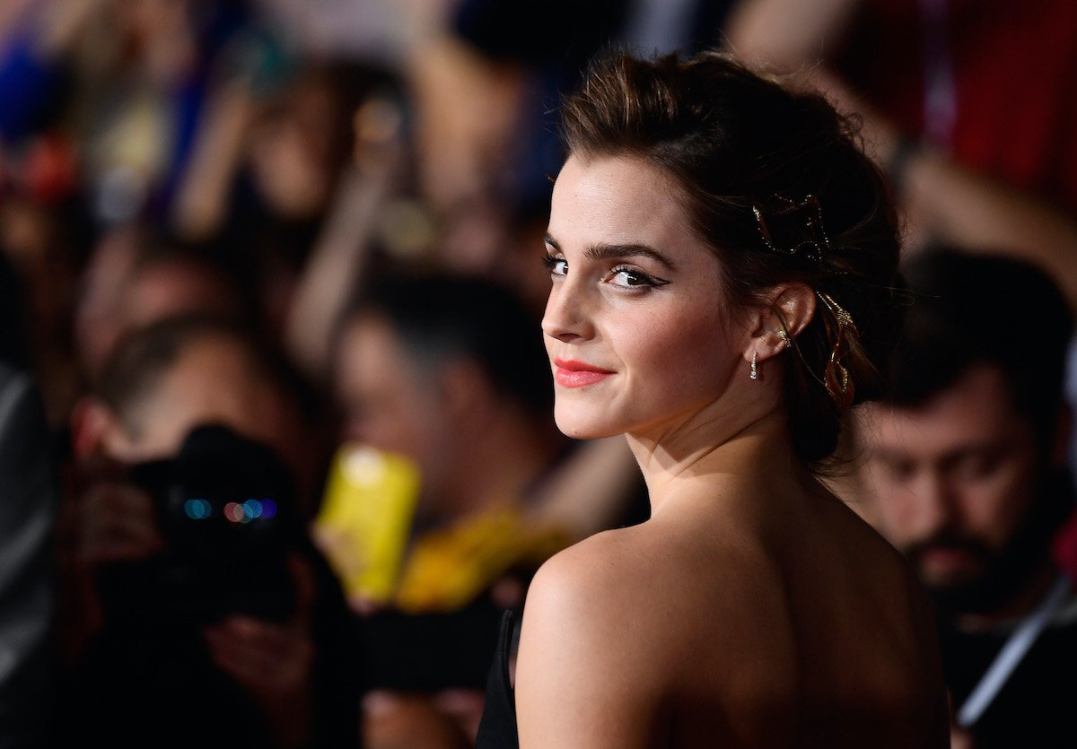 Harry Potter alum Emma Watson at a film premiere for 'Beauty and the Beast'