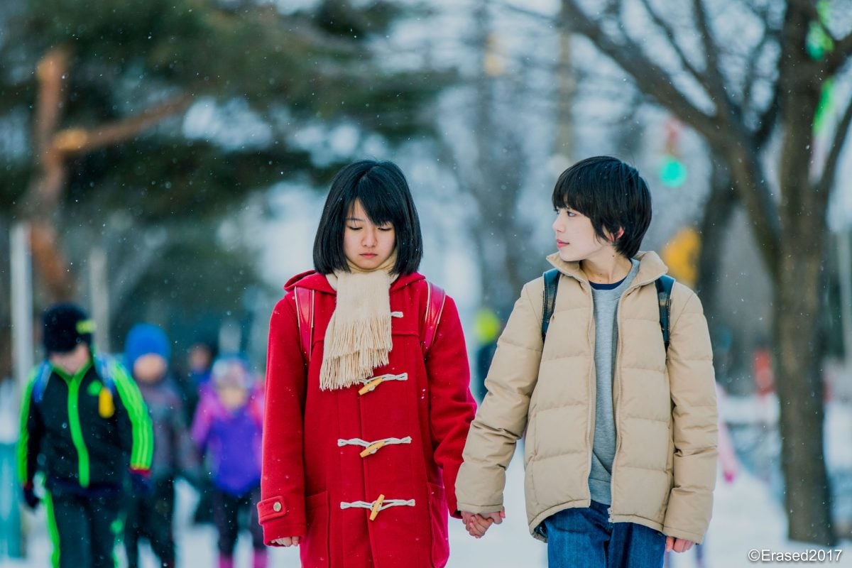 A still from the live-action version of Erased, one of the best anime on Netflix