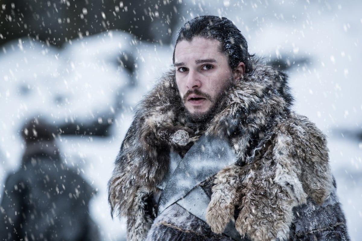 Game of Thrones Jon Snow aka Kit Harington in an image from season 7