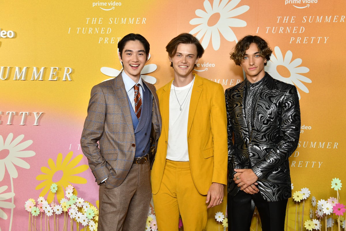 Sean Kaufman, Christopher Briney, and Gavin Casalegno attend the premiere of the Amazon Prime Video series "The Summer I Turned Pretty"